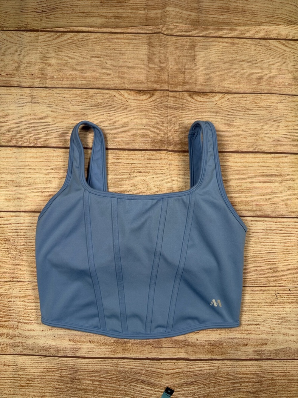 Disney Blue Cropped Sports Bra Tank Top